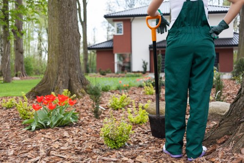 Eco-friendly irrigation system installed in a Putney garden